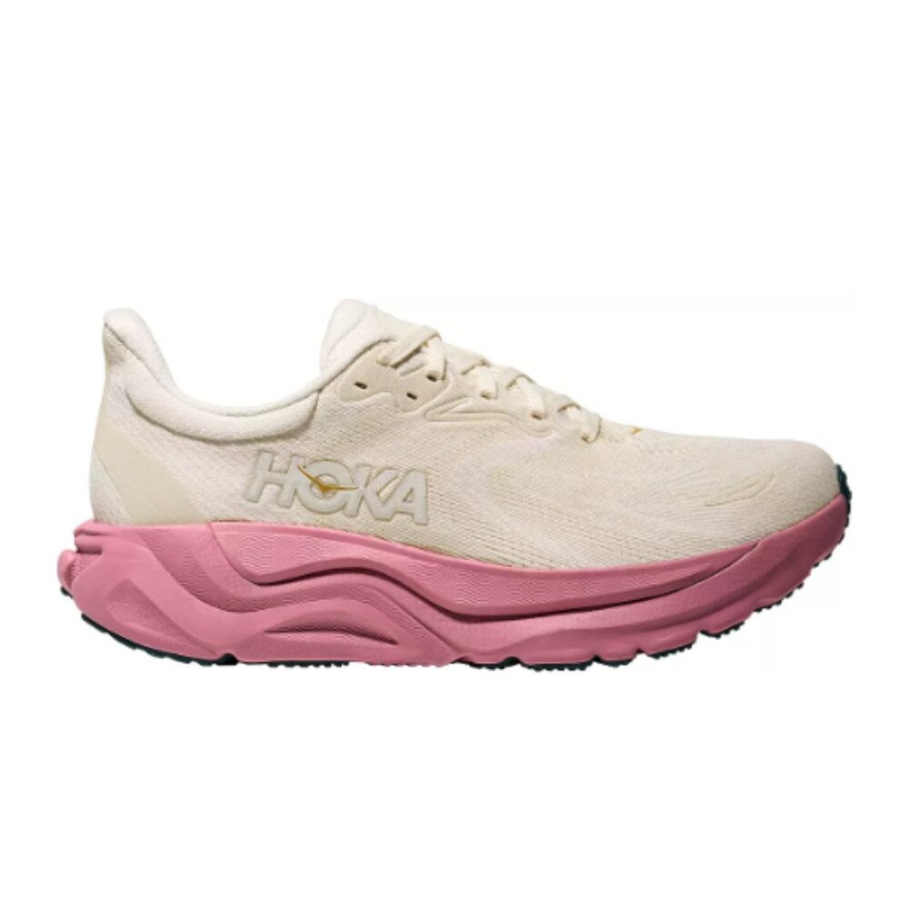 Hoka Women's Arahi 8 (Alabaster/Lingonberry) Shoes - New Arrivals!